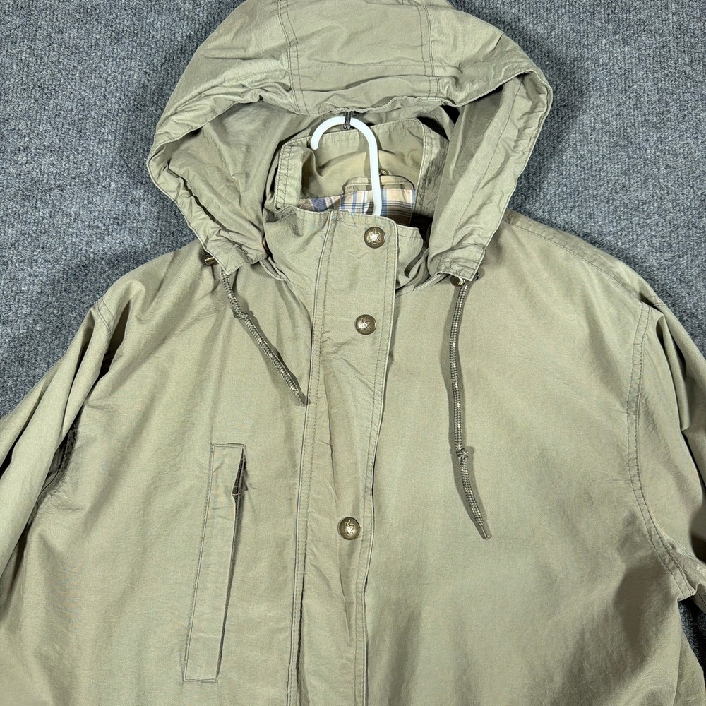 Northern Reflections Field Jacket Mens Small Vintage Khaki Tan Hooded Utility - Picture 3 of 15
